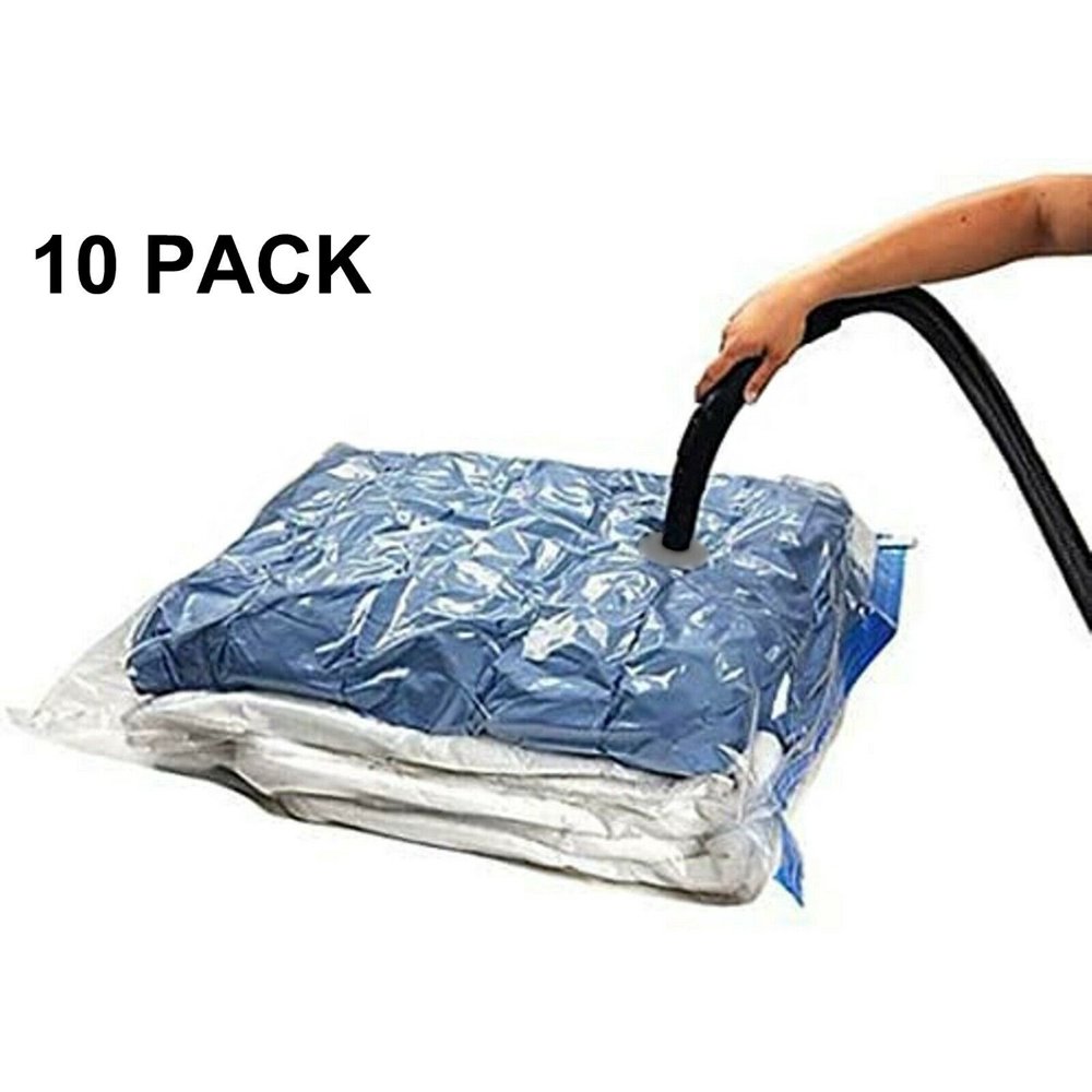 QQBed 10 PACK XL Space Saver Extra Large Vacuum Seal Storage Bag