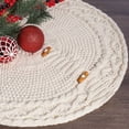 thumbnail image 6 of 46cm Knitted Christmas Tree Skirt for Small Trees with Cute Patterns for Home Decoration and Holiday Parties, 6 of 7