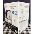 thumbnail image 5 of Mainstays 6" 90 Degree Pivoting Rechargeable USB Plastic Portable Personal Fan, White, 5 of 5