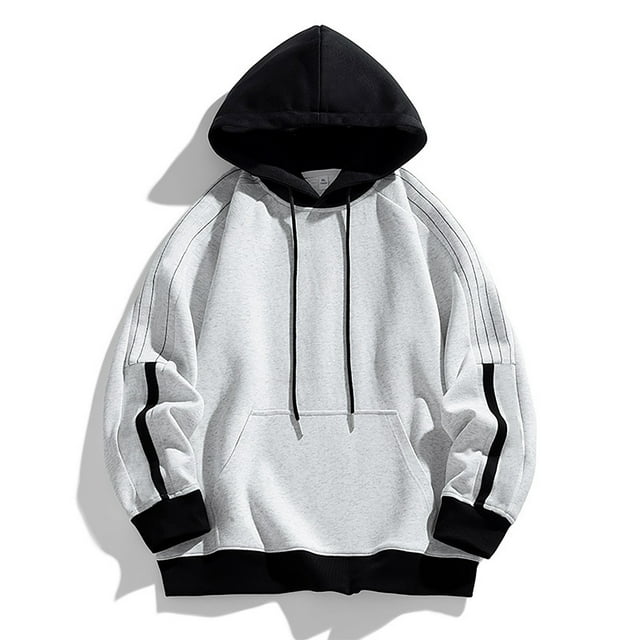 WILLBEST Sudadera con Capucha De Manga Larga De Otoño para Hombre con Bolsillos, Ropa Deportiva Holgada con Capucha, Sudadera con Capucha para Jóvenes XGrande