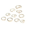 thumbnail image 3 of Dosaele 10PCS Knuckle Stacking Rings Boho Vintage Stackable Gold Silver Midi Rings Set, 3 of 6