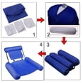 thumbnail image 3 of Silla de piscina inflable de espuma flotante hamaca portátil flotador salón Azul Sunnimix Hamaca flotante de piscina, 3 of 4