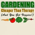 thumbnail image 3 of CafePress - Gardening Cheaper Than Therapy Light T Shirt - Men's Classic Graphic T-Shirt, 3 of 4