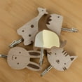 thumbnail image 6 of 5-Piece Set Children's Wall Hooks Wooden Animal Hooks Hassle-Free Setup, 6 of 9