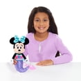 thumbnail image 2 of Disney Junior Minnie Mouse 10.5-inch Mermaid Plush Stuffed Animal, Purple, Kids Toys for Ages 2 up, 2 of 5