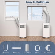 Havato Portable Air Conditioners 8,000 Btu, Quiet Portable Cooling AC Up to 350 Sq.Ft. , 3-1 AC Unit with Remote 24H Timer ,White
