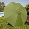 thumbnail image 2 of HAHDAXIA Toit de Remplacement pour Parasol de Patio 3 m 6 Nervures (Toile Seulement)(Tan), 2 of 7