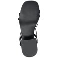 thumbnail image 6 of Journee Womens Amity Sling Back Multi Strap Block Heel Dress Sandals, 6 of 10