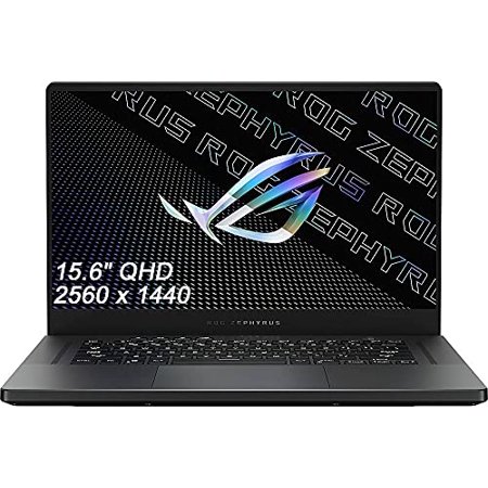 ASUS ROG Zephyrus G15 15.6" QHD (2560 x 1440) IPS Gaming Laptop, Ryzen 9 5900HS, RGB Backlit KB, USB-C, GeForce RTX 3080, Windows 10 Home + Woov High Speed 6FT HDMI Cable (40GB RAM | 1TB PCIe SSD)