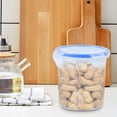 thumbnail image 2 of Bigersell Plastic Food Storage Containers with Snap Lids Airtight Round Cereal Storage Containers Grain for Rice, Pasta, Flour and Sugar Kitchen Pantry Organization and Storage C, 2 of 3