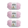 Bernat Baby Blanket Baby Pink Yarn - 3 Pack of 100g/3.5oz - Polyester - 6 Super Bulky - 72 Yards - Knitting/Crochet