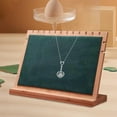 thumbnail image 4 of Freestanding Necklace Pendant Display Stand Necklace Easel Showcase Holder Jewelry Display Rack for Dresser Countertop Bedroom Decor Green, 4 of 8