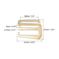 thumbnail image 2 of Unique Bargains 1.5' 38mm Webbing Release G Hook Buckle Adjusters for Backpack Strap, 4Pack Gold Tone, 2 of 5