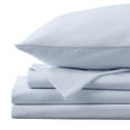 thumbnail image 4 of Market & Place Chalet Solid Cotton Flannel Sheet Set, King, Light Blue, 4-Piece, 4 of 6
