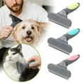 thumbnail image 5 of Professional Large Pet Deshedding Tool, Stainless Steel Undercoat Rake for Big Dogs and Cats, Reduces Shedding up to 95 Percent, Removing Mats and Tangles, Golden Retrievers, 5.9 x 4.3 Inch, 5 of 5