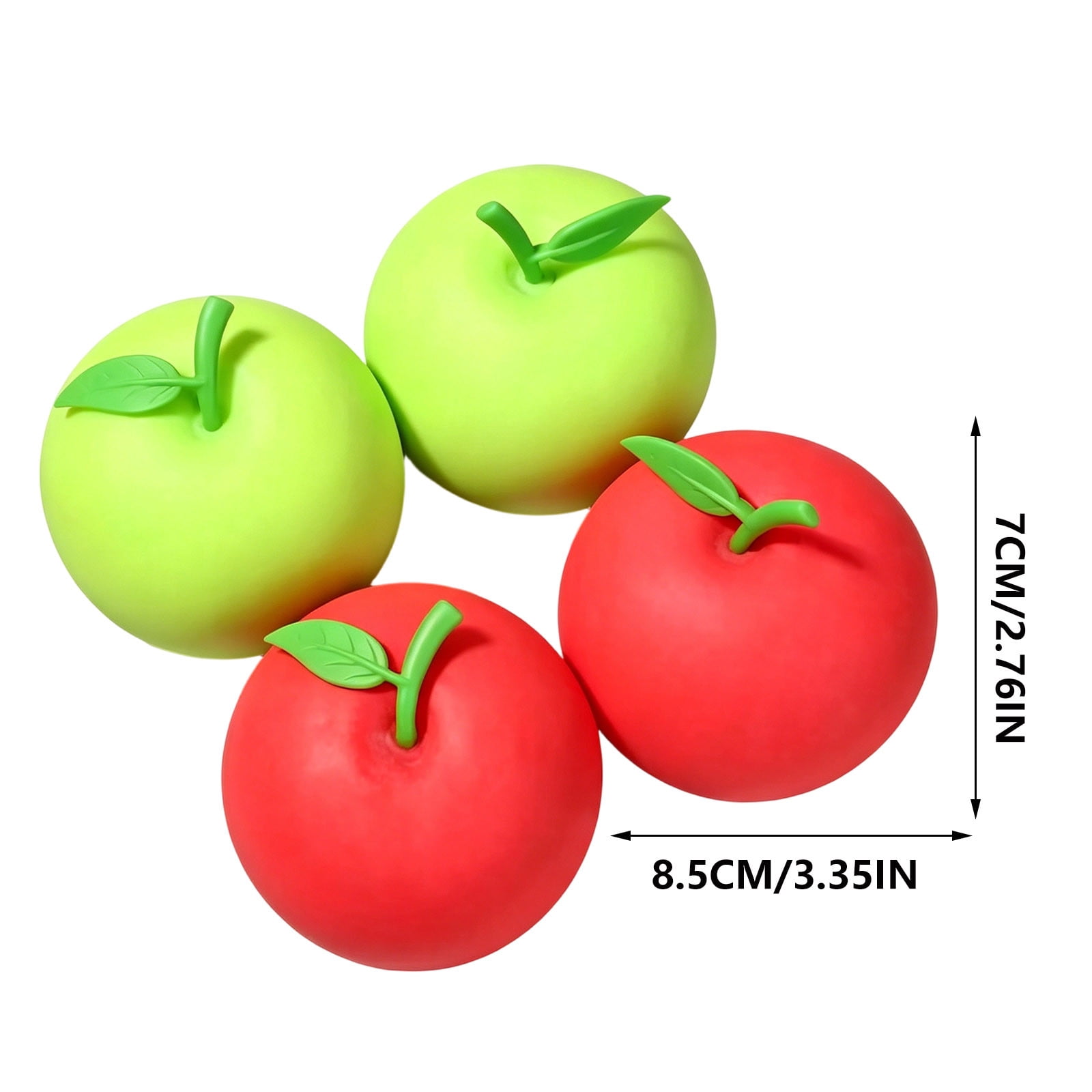 Realistic Apple Stress Ball Slow Rising Soft Scented Decompression Fidget Pu Squeeze Relief Adult Office Desk Home Decorative Kawaii Accessory
