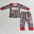thumbnail image 1 of Venta al por mayor de ropa de dormir para niños pequeños de Navidad de Papá Noel, conjunto de manga larga para niños, pantalones de puntos azules, traje para chico, pijamas infantiles, 1 of 2