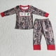 thumbnail image 1 of Venta al por mayor de ropa de dormir para niños pequeños de Navidad de Papá Noel, conjunto de manga larga para niños, pantalones de puntos azules, traje para chico, pijamas infantiles, 1 of 2
