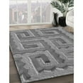 thumbnail image 3 of Ahgly Company Machine Washable Indoor Round Transitional Ash Gray Area Rugs, 3' Round, 3 of 7
