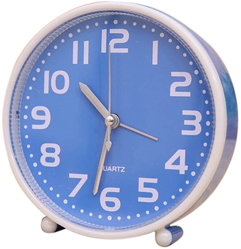 5"Mini Vintage Classic Analog Alarm Clock with Backlight, Battery
