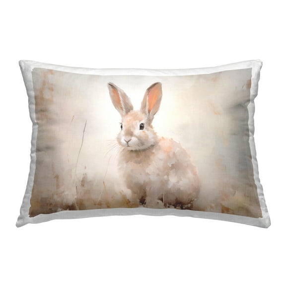 Stupell Industries Brushed Brown Bunny Decorative Printed Throw Pillow Design by Arlington Prints.