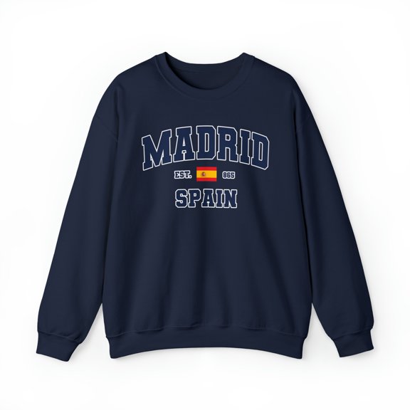 Madrid Spain Moving Trip Vacation Sweatshirt, Gifts, Crewneck