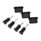 thumbnail image 2 of PTOOTP 10 pares de fundas protectoras antipolvo para puerto USB tipo C de silicona (negro), 2 of 7