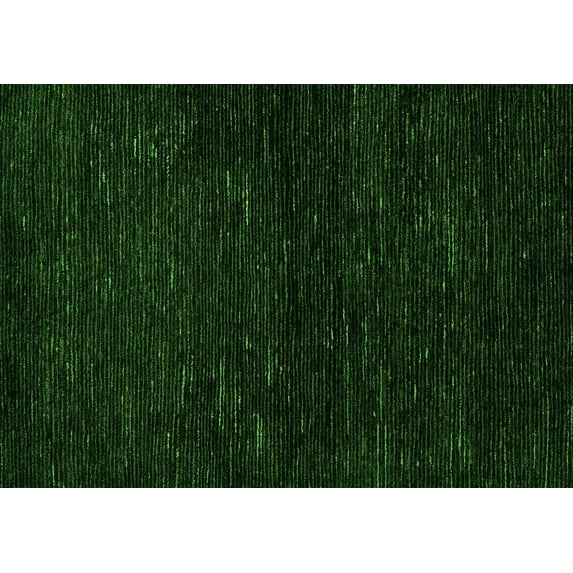 Ahgly Company Indoor Rectangle Oriental Green Modern Area Rugs, 7' x 9'