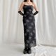 thumbnail image 1 of Rockmore Vintage Print Mesh Maxi Dresses Summer Dark Academic Goth Party Long Dress Women y2k Grunge Fairycore Outfits vestidosL Gao Jinjia LED, 1 of 2