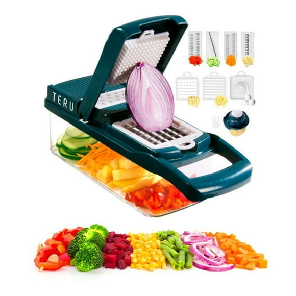 Teru Ralladora Picadora Cortadora De Verduras 13 En 1 Teru Ralladora 13 en 1