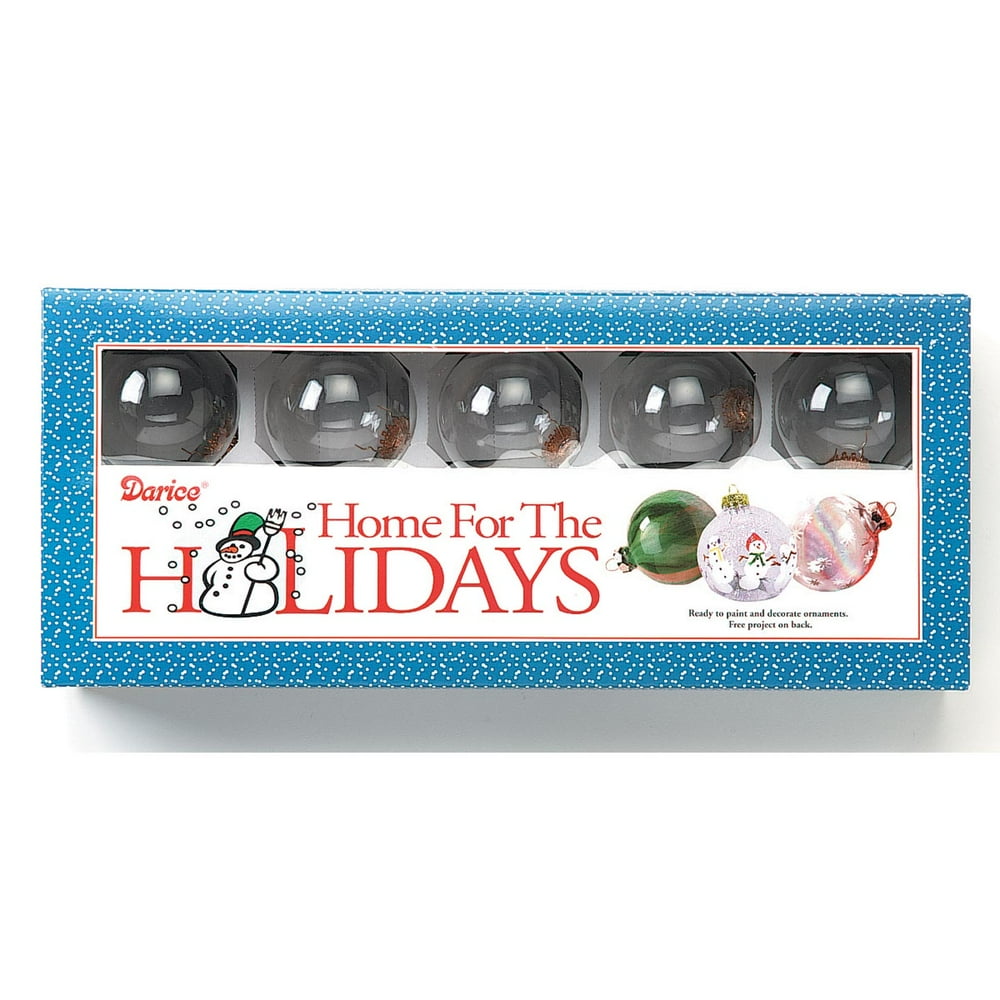 Darice Clear Glass Ball Heavy Duty Ornaments, 60mm, 10 pack Walmart