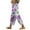 Purple, variant on Travel Outfits Women Airport Women's Summer Printed Linen Drawstring Elastic Waist Pants Lightweight Straight Leg Casual Trousers With Pockets For Vacation And Women Casual Pants Suits Green M