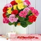 thumbnail image 3 of Flores artificiales de geranio Turnmeon para decoración de exteriores, 4 unidades, 3 of 9