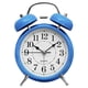 thumbnail image 1 of Inteprter Reloj despertador de campana doble de 3 pulgadas, marco de Metal, esfera 3D con retroiluminación, luz nocturna, reloj de de escritorio para Electrónica Azul, 1 of 6