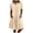 Beige-Ssnv, variant on Women Short Sleeve Midi Dress Ladies Button Down Flowy Sundress Womens Summer Casual Dresses with Pockets L2 Orange