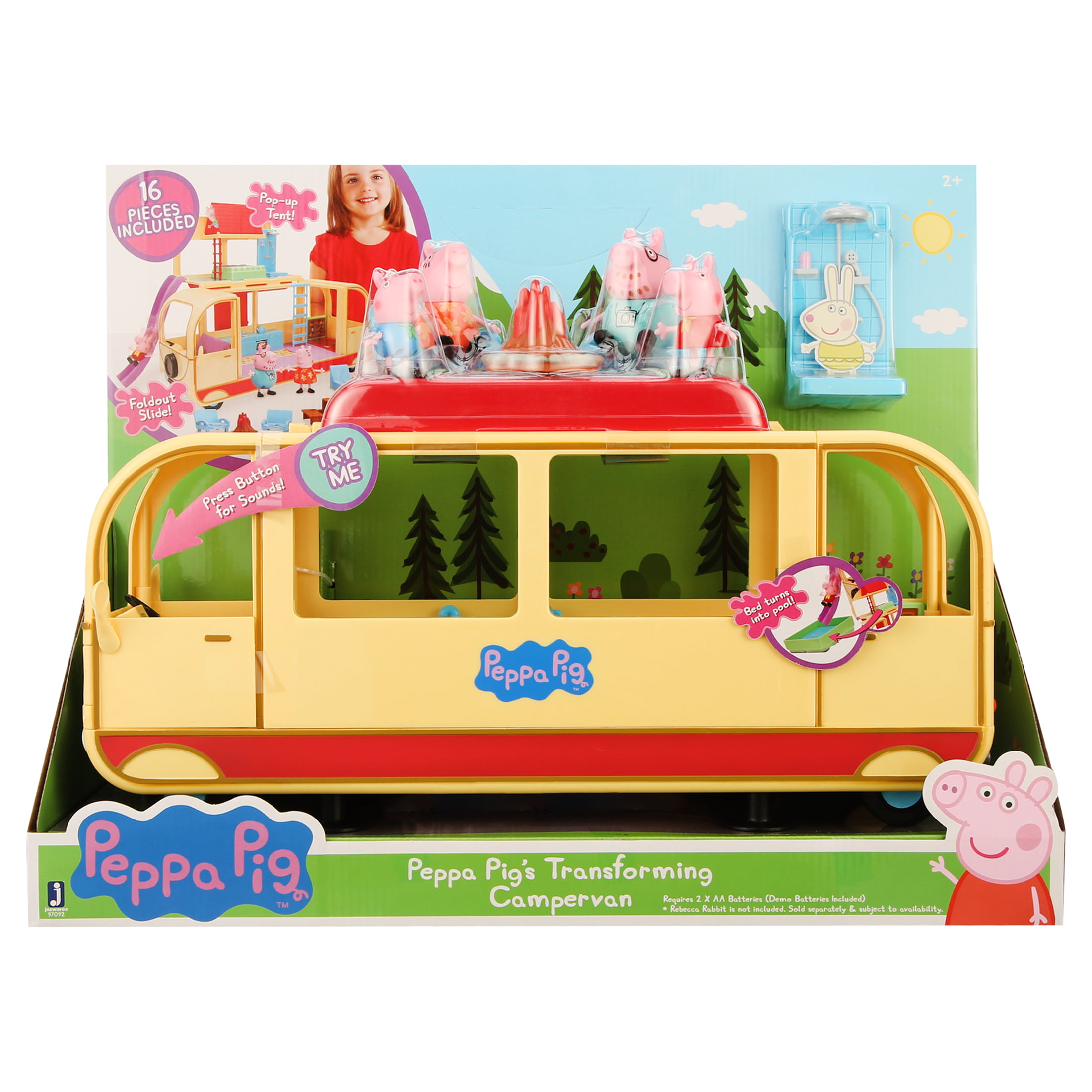 Peppa Pig's Transforming Campervan Feature Playset - Walmart.com
