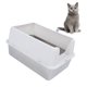 thumbnail image 5 of Bandeja De Acero Inoxidable Extra Grande, Caja De Para Gato De Acero Inoxidable De Gato Grande Con Tapa XL Pan De Metal Medra De Metal Lados De Pared Altos Probas De Fugas, 5 of 7