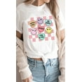 thumbnail image 4 of Valentines Heart Candy Checker Graphic Tee T-Shirt, 4 of 7