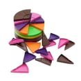 thumbnail image 3 of Juguete de matemáticas Baoblaze Formas coloridas 114 piezas Rompecabezas de fracciones Juguete de fracciones matemáticas, 3 of 8