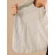 thumbnail image 5 of BLAZER DE OFICINA CHIC PARA MUJERES INSPIRADORAS, CON SOLAPA EN V, MANGAS LARGAS, TRAJE BLAZER TAMAÑO S, BLANCO CREMA, 5 of 6