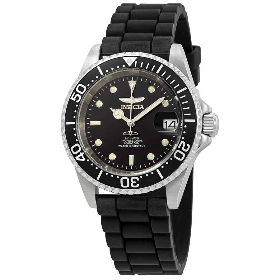 Stort univers Decrement Okklusion Invicta Pro Diver Automatic Black Dial Men's Watch 23678 - Walmart.com
