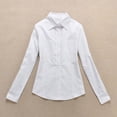 thumbnail image 1 of Blusas Casuales Para Mujer Camisa Blanca De Manga Larga, 1 of 4