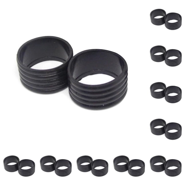 Anillo de agarre Greeniant 2 piezas antideslizante Negro 10piezas