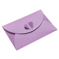 thumbnail image 1 of Uxcell Mini sobres de almacenamiento para tarjetas con cierre en forma de corazón, Púrpura, paquete de 50, 1 of 5