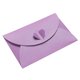 thumbnail image 1 of Uxcell Mini sobres de almacenamiento para tarjetas con cierre en forma de corazón, Púrpura, paquete de 50, 1 of 5