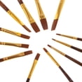 thumbnail image 3 of jifeng 12Pcs Nylon Hair Acrylic Watercolor Flat Pointed Tip, 3 of 8