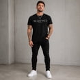 thumbnail image 4 of Men 100% Cotton Inspirational Letter Graphic T-Shirt, Casual Short Sleeve Crew Neck Tee, 4 of 6