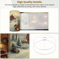 thumbnail image 4 of Lampshades 2 Pack Charming Christmas Tree Farm Country Winter Scene Red Barn 13"x13"x10" Light Shade for Table Lamps Floor Lamps Drum Lamp Shades Lampshade Replacement Easy Assembly, 4 of 8