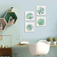thumbnail image 5 of Succulent Wall Decor for Bathroom Mint Green Cactus Wall Art for Living Room Kitchen Accessories Nature Plant Wall Decor Tropical Botanical Leaf Canvas Pictures Bedroom Home Decorations 12x12" 4 Pcs, 5 of 6