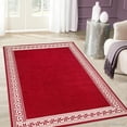 thumbnail image 1 of AllStar Rugs Greek Key Area Rug, Red/White, 5.2" x 7.1", 1 of 6
